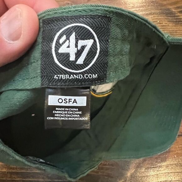 47 Green Bay Packers Green Logo Clean Up Adjustable Hat - Picture 7 of 8